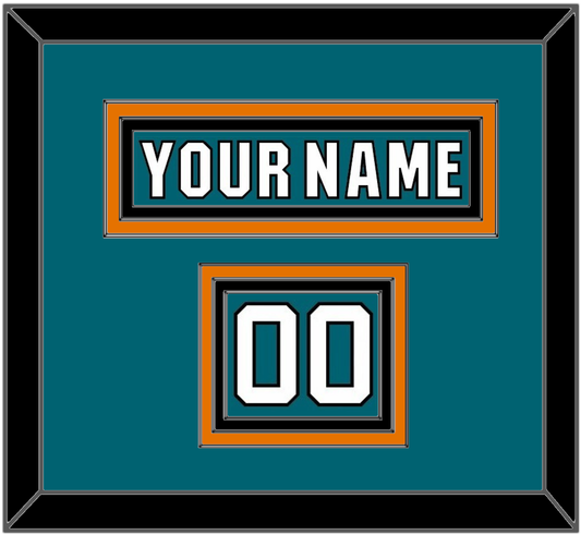 San Jose Nameplate & Number (Shoulder) - Home Teal (2017-2022) - Premier Tier 2