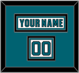 San Jose Nameplate & Number (Shoulder) - Road White (2017-2022) - Triple Mat 3