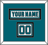 San Jose Nameplate & Number (Shoulder) - Road White (2017-2022) - Triple Mat 3