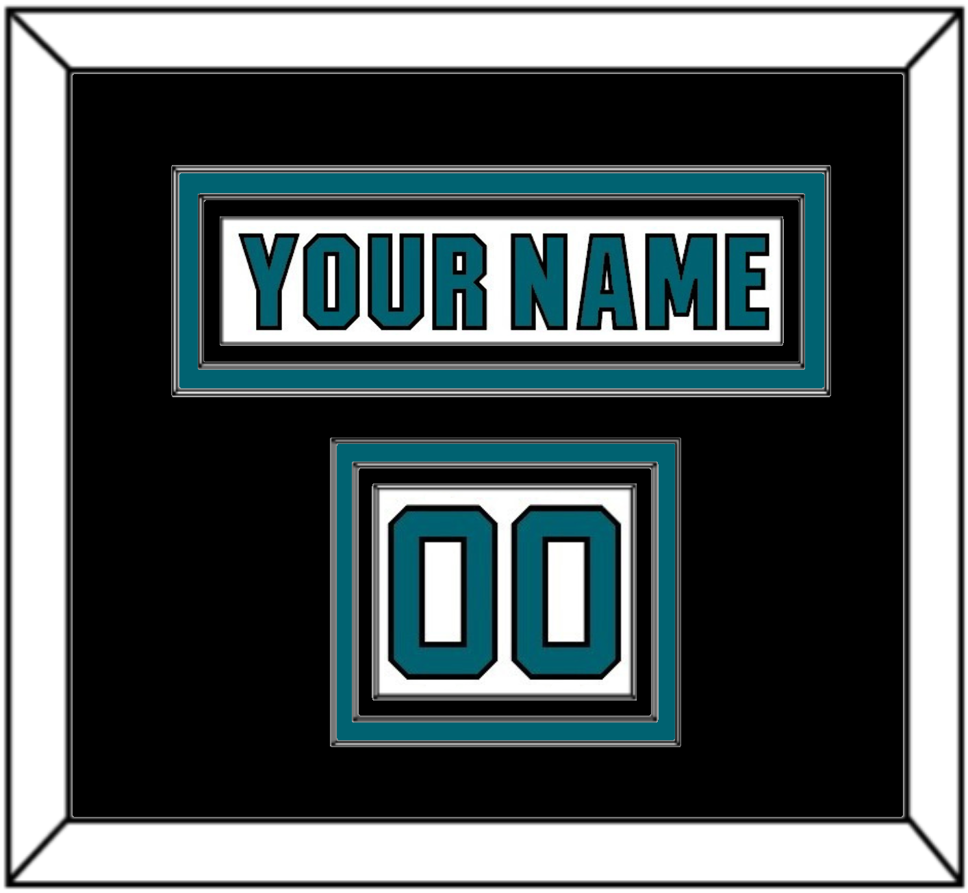 San Jose Nameplate & Number (Shoulder) - Road White (2017-2022) - Premier Tier 4