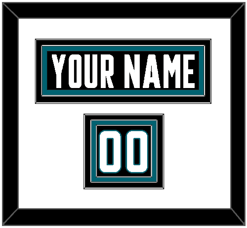 San Jose Nameplate & Number (Shoulder) - Alternate Black - Premier Tier 1