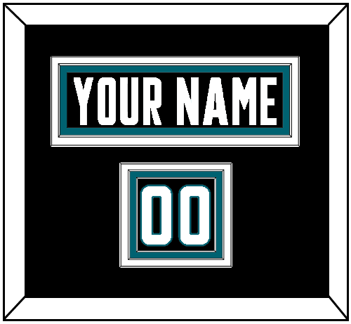 San Jose Nameplate & Number (Shoulder) - Alternate Black - Premier Tier 2
