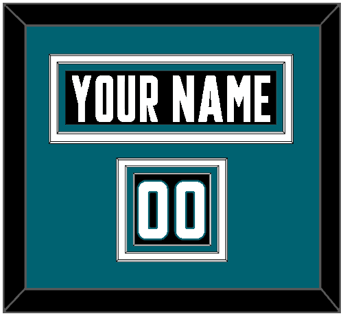 San Jose Nameplate & Number (Shoulder) - Alternate Black - Premier Tier 3