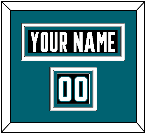 San Jose Nameplate & Number (Shoulder) - Alternate Black - Premier Tier 3