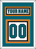 San Jose Nameplate & Number (Back) - Road White (2017-2022) - Triple Mat 2