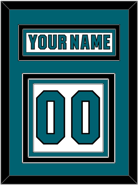 San Jose Nameplate & Number (Back) - Road White (2017-2022) - Premier Tier 3