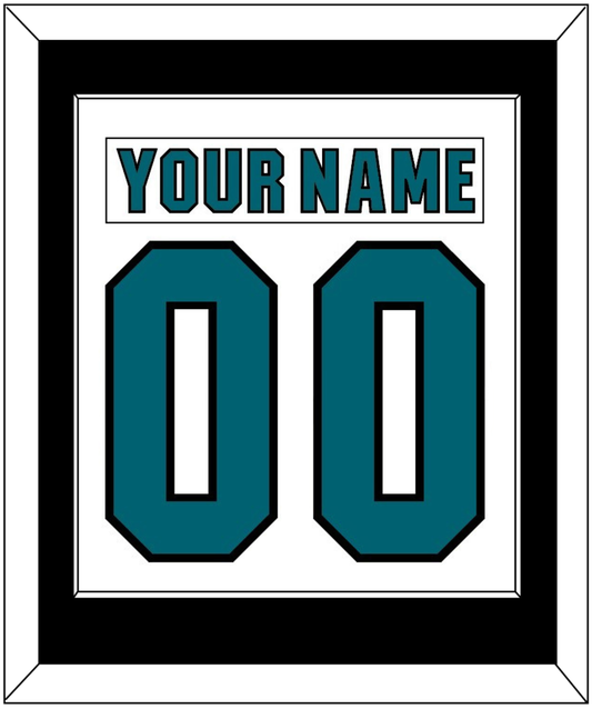 San Jose Nameplate & Number (Back) Combined - Road White (2017-2022) - Essential Tier 2