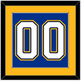 St. Louis Number (Back) - Home Blue (2017-2025) - Single Mat 2