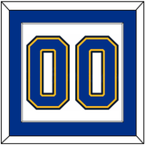 St. Louis Number (Back) - Home/Road White (1998-2007) - Single Mat 1