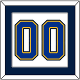 St. Louis Number (Back) - Home/Road White (1998-2007) - Single Mat 2