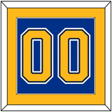 St. Louis Number (Back) - Road/Home Blue (1998-2007) - Single Mat 2