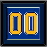 St. Louis Number (Back) - Road/Home Blue (1998-2007) - Single Mat 3