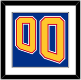 St. Louis Number (Back) - Road Blue (1995-1998) - Single Mat 1