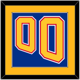 St. Louis Number (Back) - Road Blue (1995-1998) - Single Mat 2