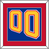 St. Louis Number (Back) - Road Blue (1995-1998) - Single Mat 3