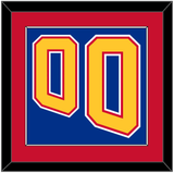 St. Louis Number (Back) - Road Blue (1995-1998) - Single Mat 3