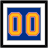 St. Louis Number (Back) - Road Blue (1992-1995) - Single Mat 1