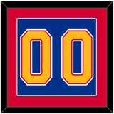 St. Louis Number (Back) - Road Blue (1992-1995) - Single Mat 3