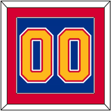 St. Louis Number (Back) - Road Blue (1985-1987) - Single Mat 3