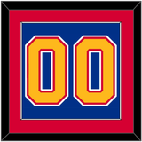 St. Louis Number (Back) - Road Blue (1985-1987) - Single Mat 3