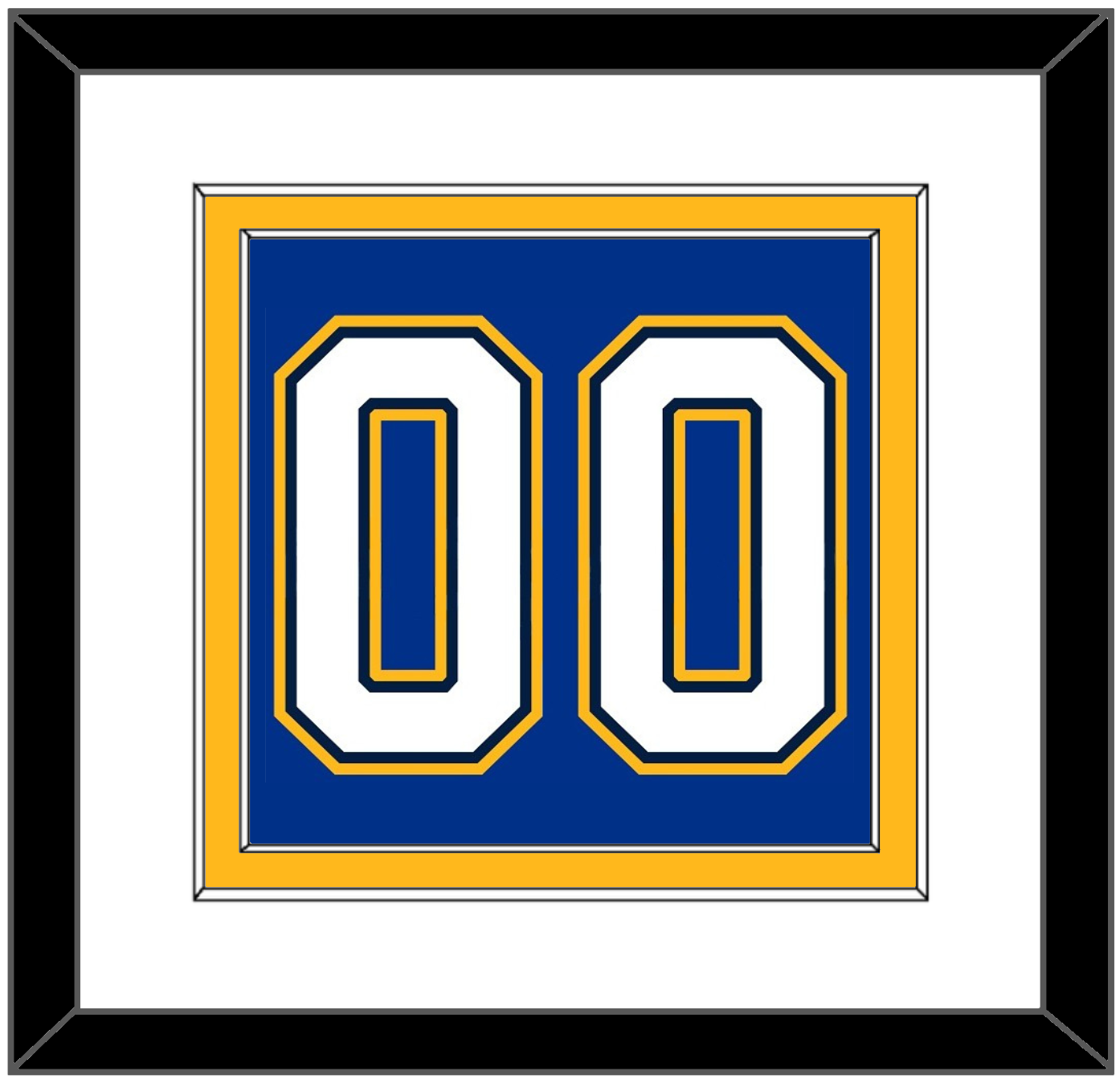 St. Louis Number (Back) - Home Blue (2017-2025) - Signature Tier 1