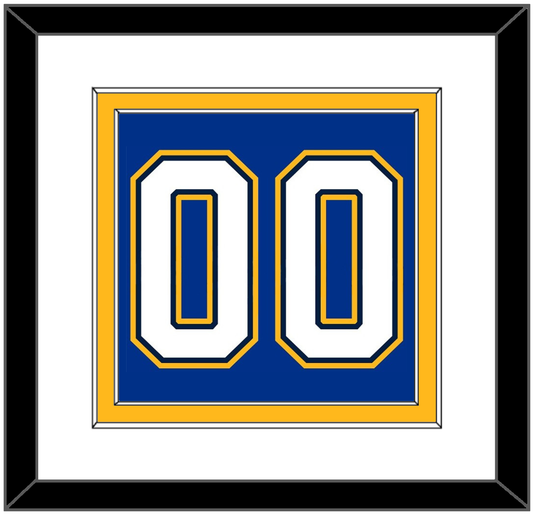 St. Louis Number (Back) - Alternate Blue - Signature Tier 1