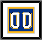 St. Louis Number (Back) - Home Blue (2017-2025) - Double Mat 1