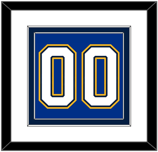 St. Louis Number (Back) - Alternate Blue - Signature Tier 2