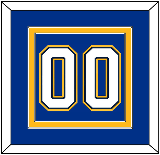 St. Louis Number (Back) - Alternate Blue - Signature Tier 3