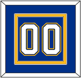 St. Louis Number (Back) - Alternate Blue - Double Mat 3