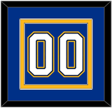 St. Louis Number (Back) - Alternate Blue - Double Mat 3