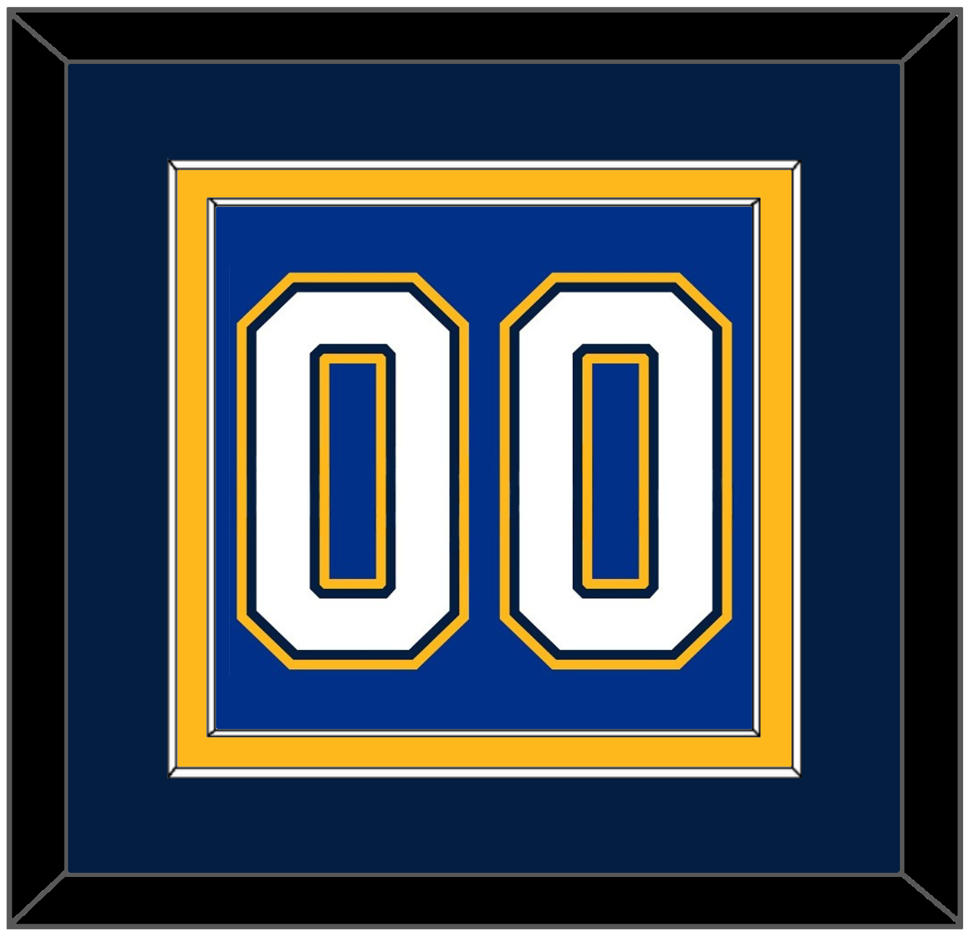 St. Louis Number (Back) - Home Blue (2017-2025) - Signature Tier 4