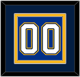 St. Louis Number (Back) - Home Blue (2017-2025) - Double Mat 4