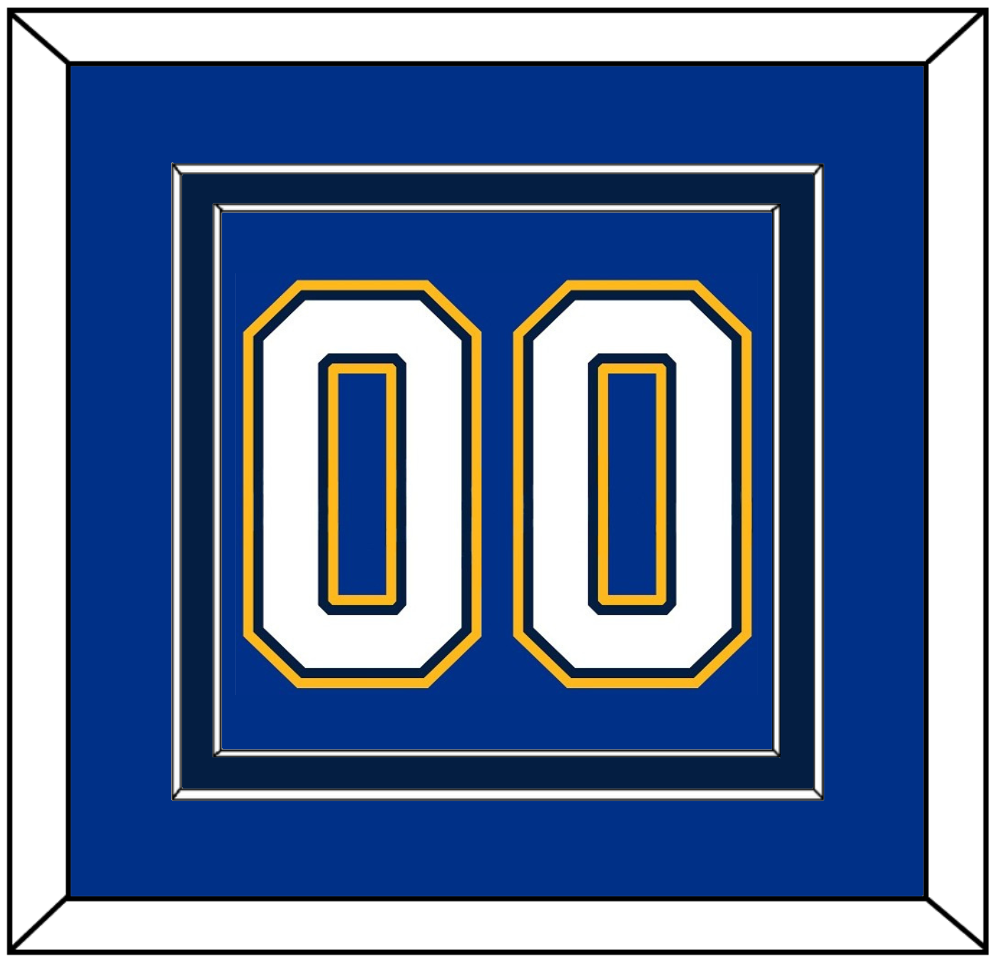 St. Louis Number (Back) - Home Blue (2017-2025) - Signature Tier 5