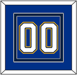 St. Louis Number (Back) - Home Blue (2017-2025) - Double Mat 5