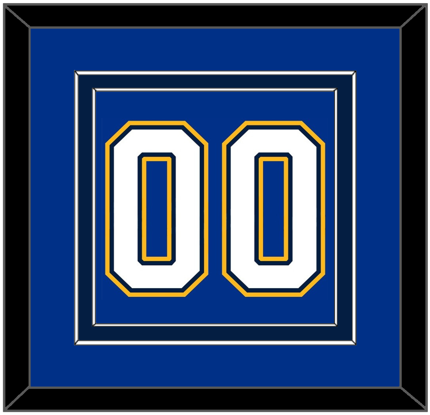 St. Louis Number (Back) - Home Blue (2017-2025) - Signature Tier 5