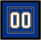 St. Louis Number (Back) - Home Blue (2017-2025) - Double Mat 5