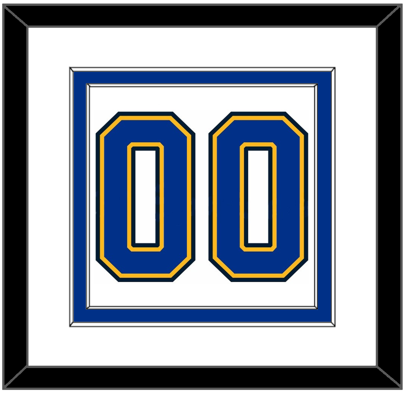 St. Louis Number (Back) - Road White (2007-2014) - Signature Tier 1