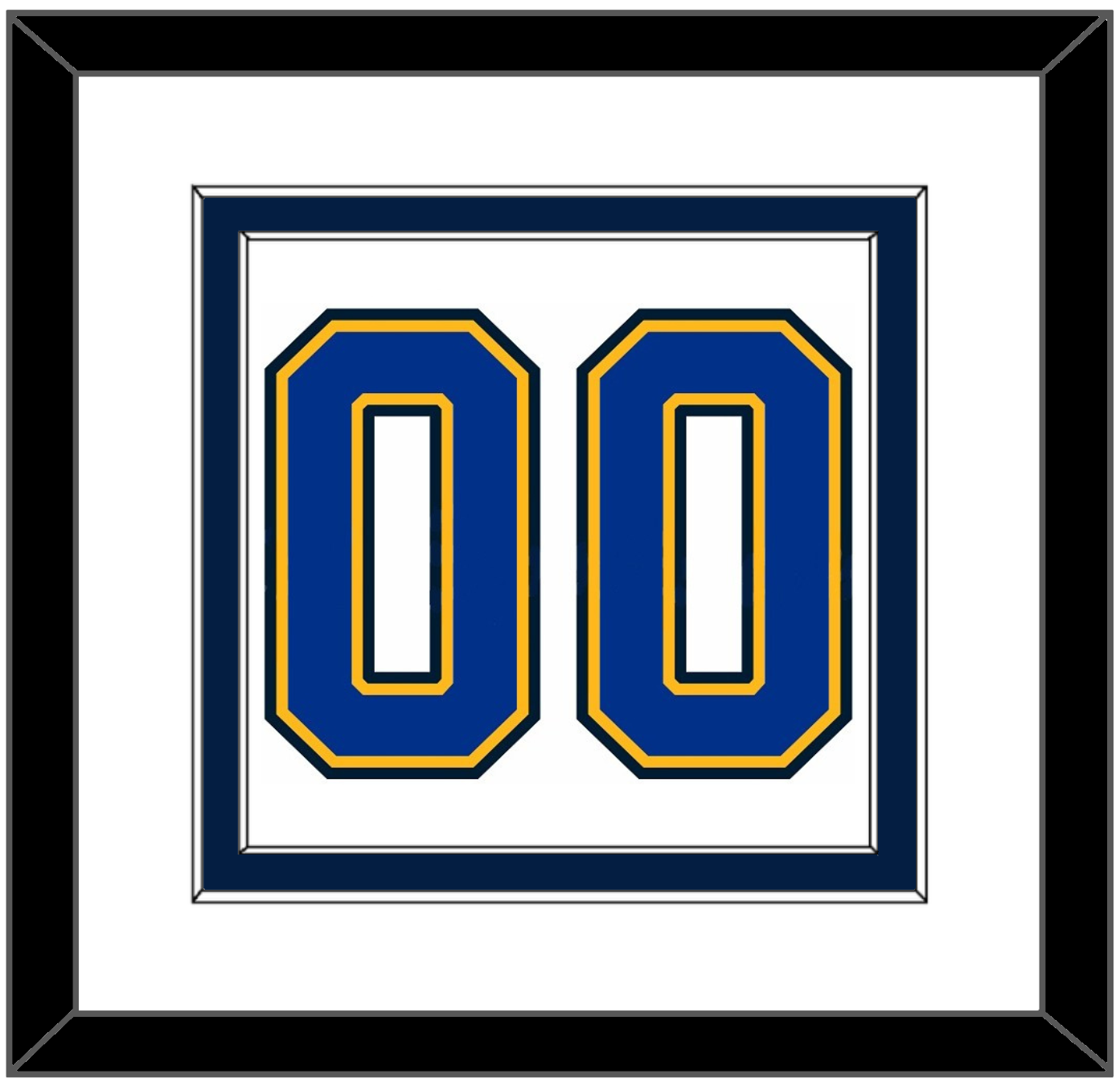 St. Louis Number (Back) - Road White (2017-2025) - Signature Tier 2