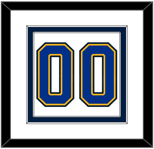 St. Louis Number (Back) - Road White (2017-2025) - Signature Tier 2