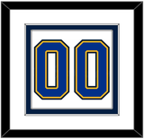 St. Louis Number (Back) - Home/Road White (1998-2007) - Double Mat 2