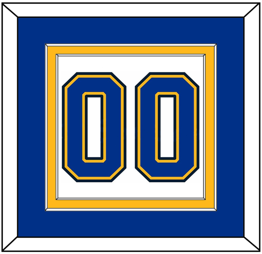 St. Louis Number (Back) - Road White (2017-2025) - Signature Tier 3