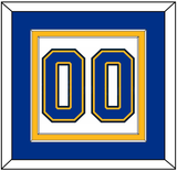 St. Louis Number (Back) - Road White (2017-2025) - Double Mat 3