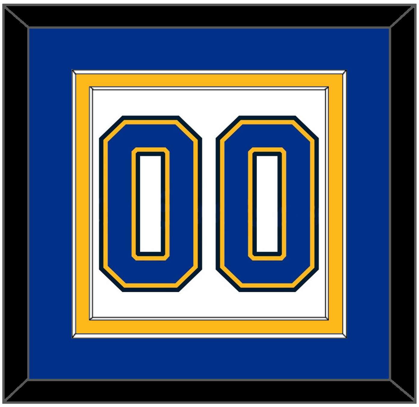 St. Louis Number (Back) - Road White (2017-2025) - Signature Tier 3