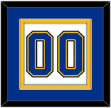 St. Louis Number (Back) - Road White (2017-2025) - Double Mat 3