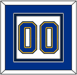 St. Louis Number (Back) - Home/Road White (1998-2007) - Double Mat 4