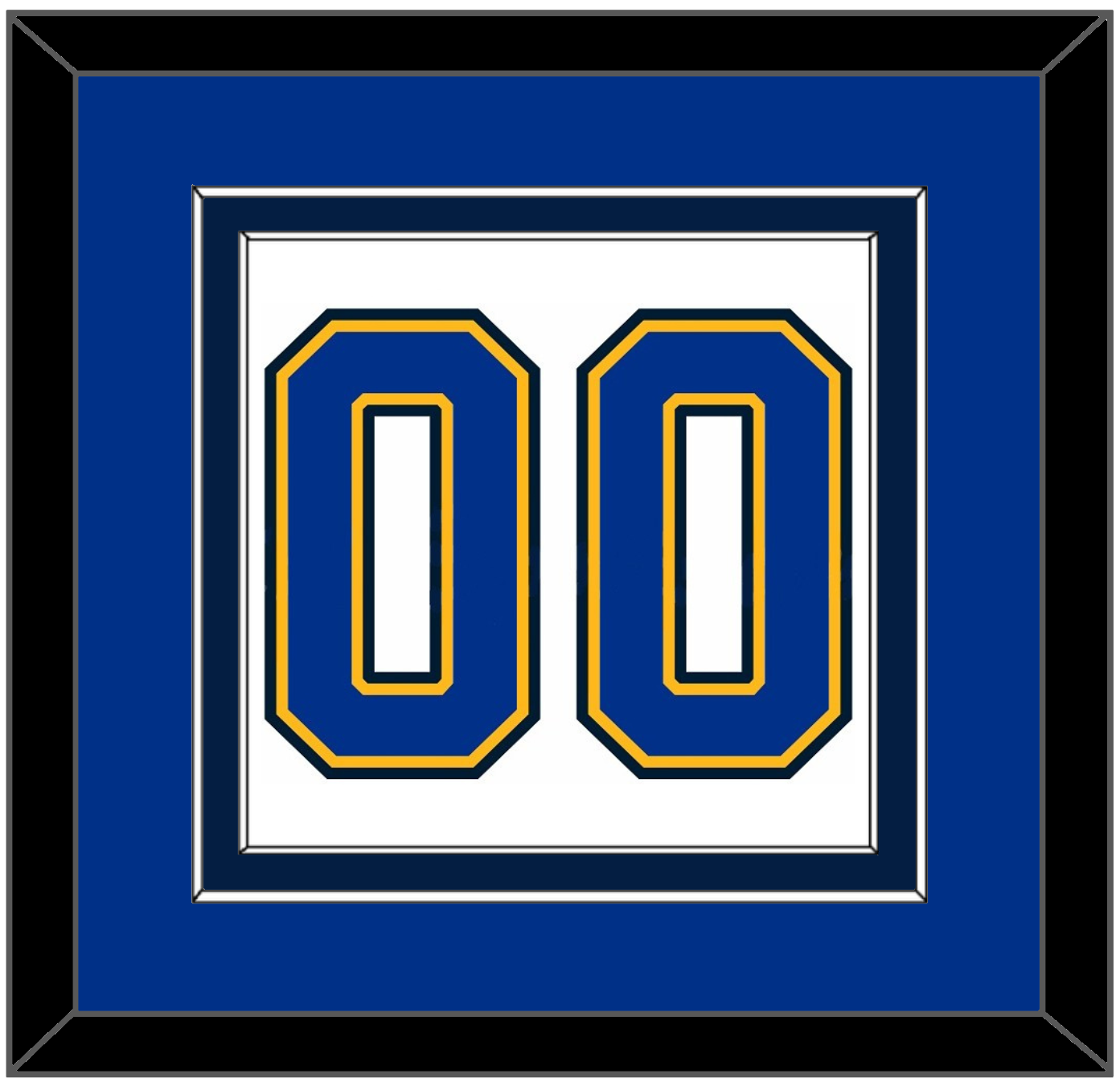 St. Louis Number (Back) - Road White (2007-2014) - Signature Tier 4