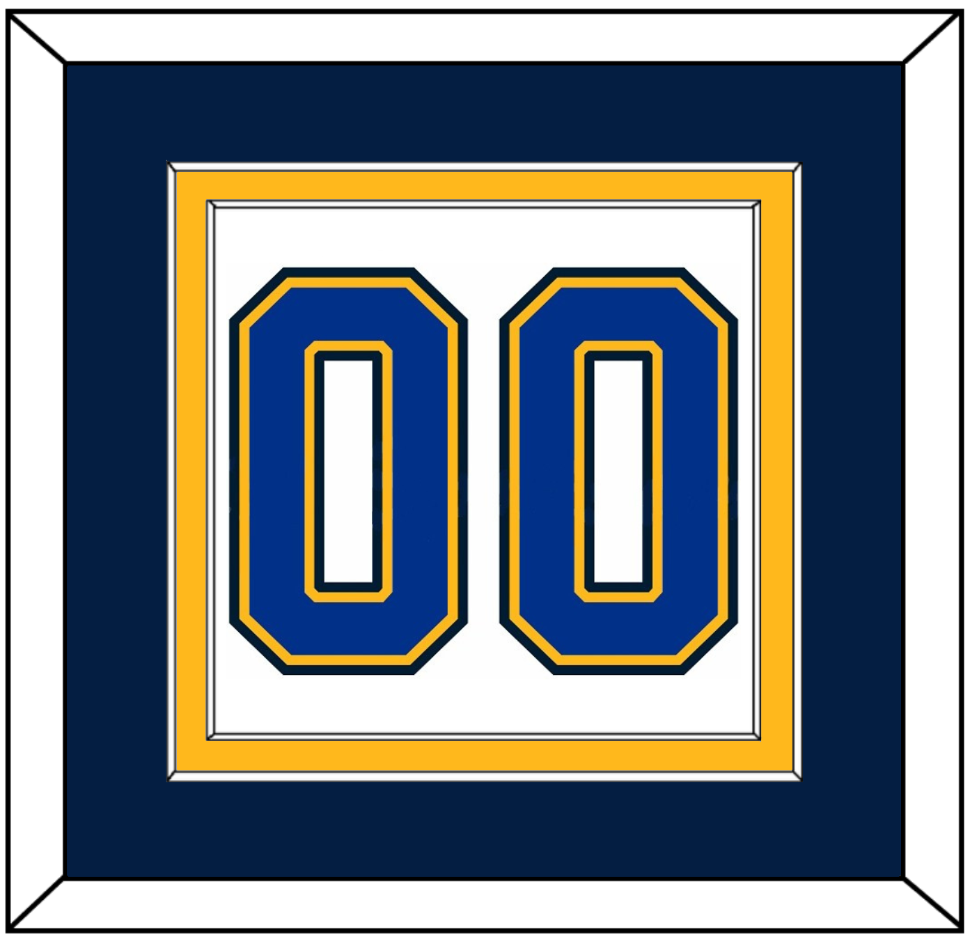 St. Louis Number (Back) - Road White (2014-2017) - Signature Tier 5
