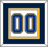 St. Louis Number (Back) - Home/Road White (1998-2007) - Double Mat 5