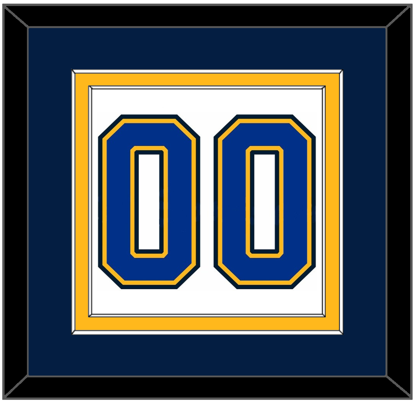 St. Louis Number (Back) - Road White (2014-2017) - Signature Tier 5